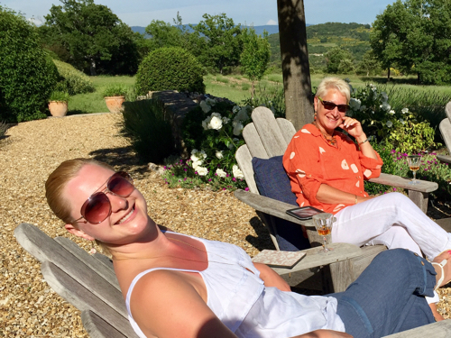 Alexandra and Petra Rousu of the Savvy Traveler in the South of France