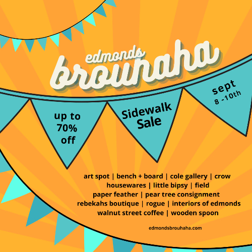 Brouhaha Sidewalk Sale in Downtown Edmonds
