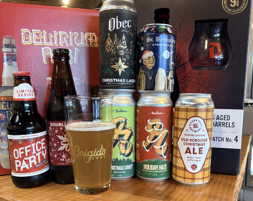 A variety of beers at Brigid's Bottle Shop in Edmonds WA