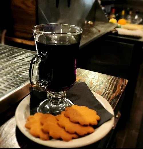 Glogg holiday drink from Churchkey Pub in Edmonds WA