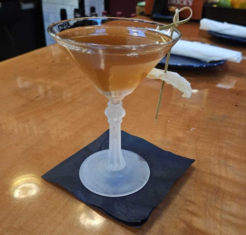 Lloyd Christmas cocktail from Niles Peacock Kitchen & Bar in Edmonds WA