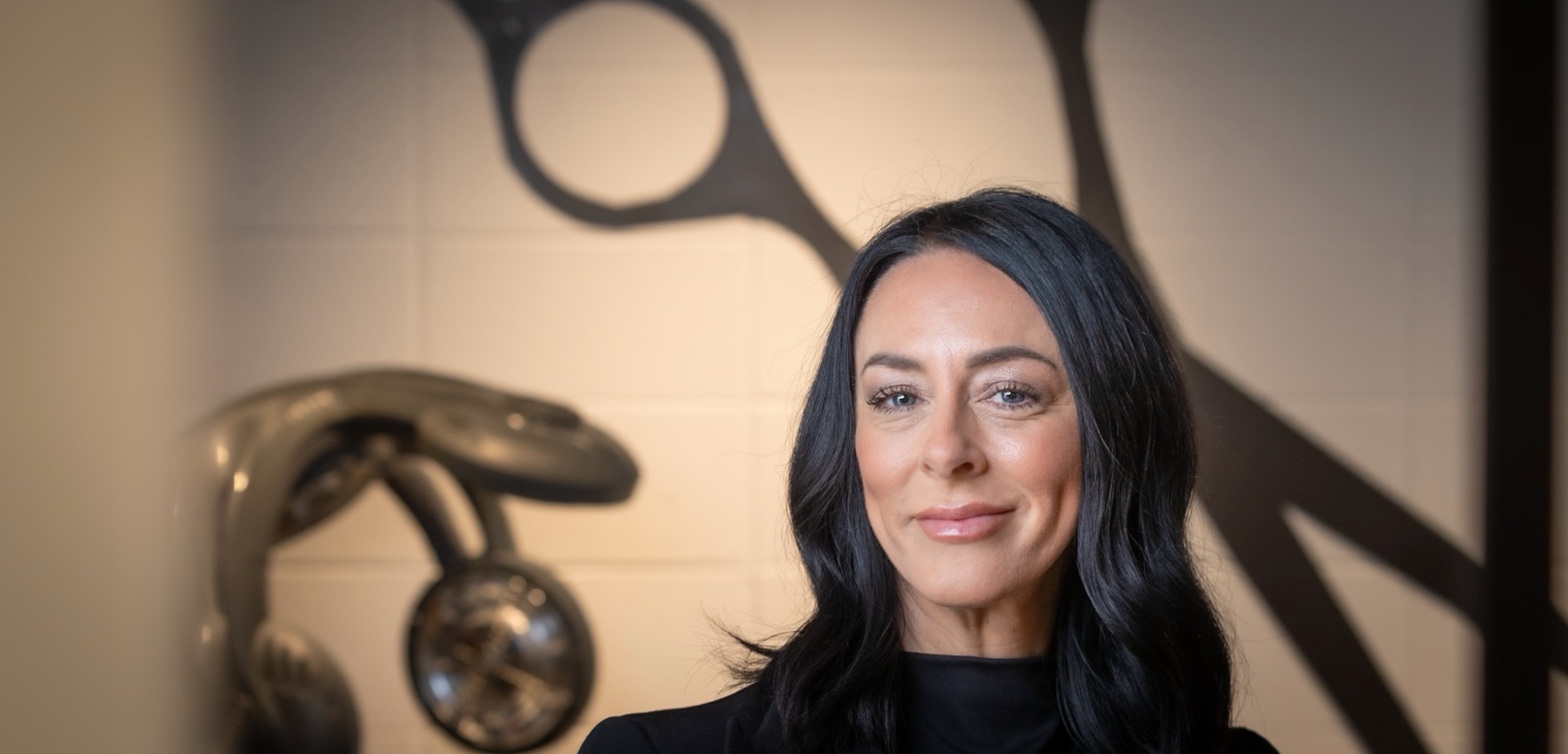 Brooke Schick in her salon, Basement Salon
